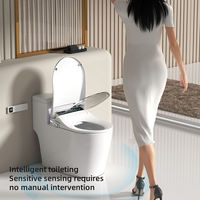 Siège de bidet intelligent en ABS en forme de U et en forme de V, certifié CE IPX4, avec chauffage du siège, réglage de la température de l'eau, lavage des hanches et télécommande