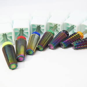 Fraise à ongles en carbure Rainbow Wholesale Volcano Bit 3/32\", fraise rotative pour manucure et beauté - Product Image 4