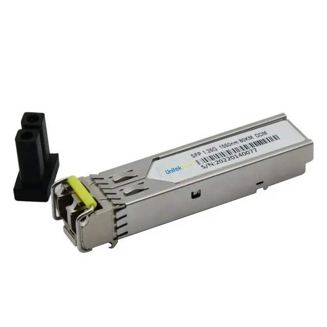 Pasokan penyedia sfp epon 1.25G 1550nm 80KM DDM modul transceiver optik serat bidi serat ganda lc sc modul optik konektor