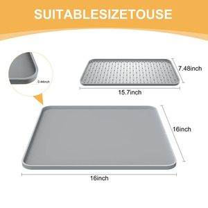 Tapis de station à café en silicone personnalisé, tapis <span class=keywords><strong>antidérapant</strong></span> <span class=keywords><strong>pour</strong></span> bar à café, tapis de protection <span class=keywords><strong>pour</strong></span> machine à café en silicone <span class=keywords><strong>pour</strong></span> la maison et la cuisine - Product Image 2
