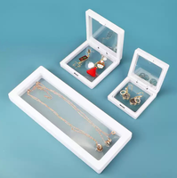 Boîte de présentation de bijoux en film PE pour collier, boucles d'oreilles, bague, emballage de bijoux