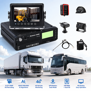 Système de caméra embarquée MDVR 8 canaux 4G GPS avec capteur G, stockage sur disque dur, vision à <span class=keywords><strong>360</strong></span> degrés, solution de surveillance pour bus - Product Image 1