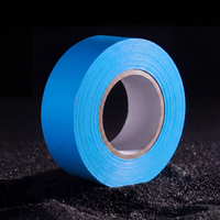 Ruban de signalisation PVC simple face non adhésif, 75m x 25mm x 4mil, résistant aux UV et imperméable, lot de 6, bleu foncé - Vente en gros usine