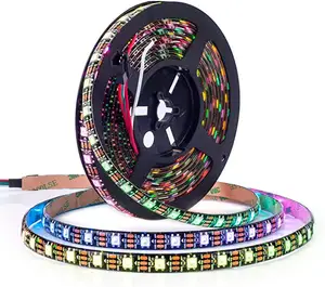 IP65 tahan air RGBIC lampu Led Strip mimpi warna mengejar Addressable Neon tali lari 5050 SMD fleksibel pintar Led Strip cahaya