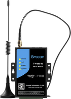 Registrador de Datos Inalámbrico Industrial Bivocom, Módem RS485 LTE CAT M1 con Protocolo MQTT, Certificado CE-RED FCC, TW810-M, DC 12V