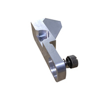 Ensemble de bloc de pression pour levier de serrage non standard en aluminium usiné CNC sur mesure avec vis de réglage moletée