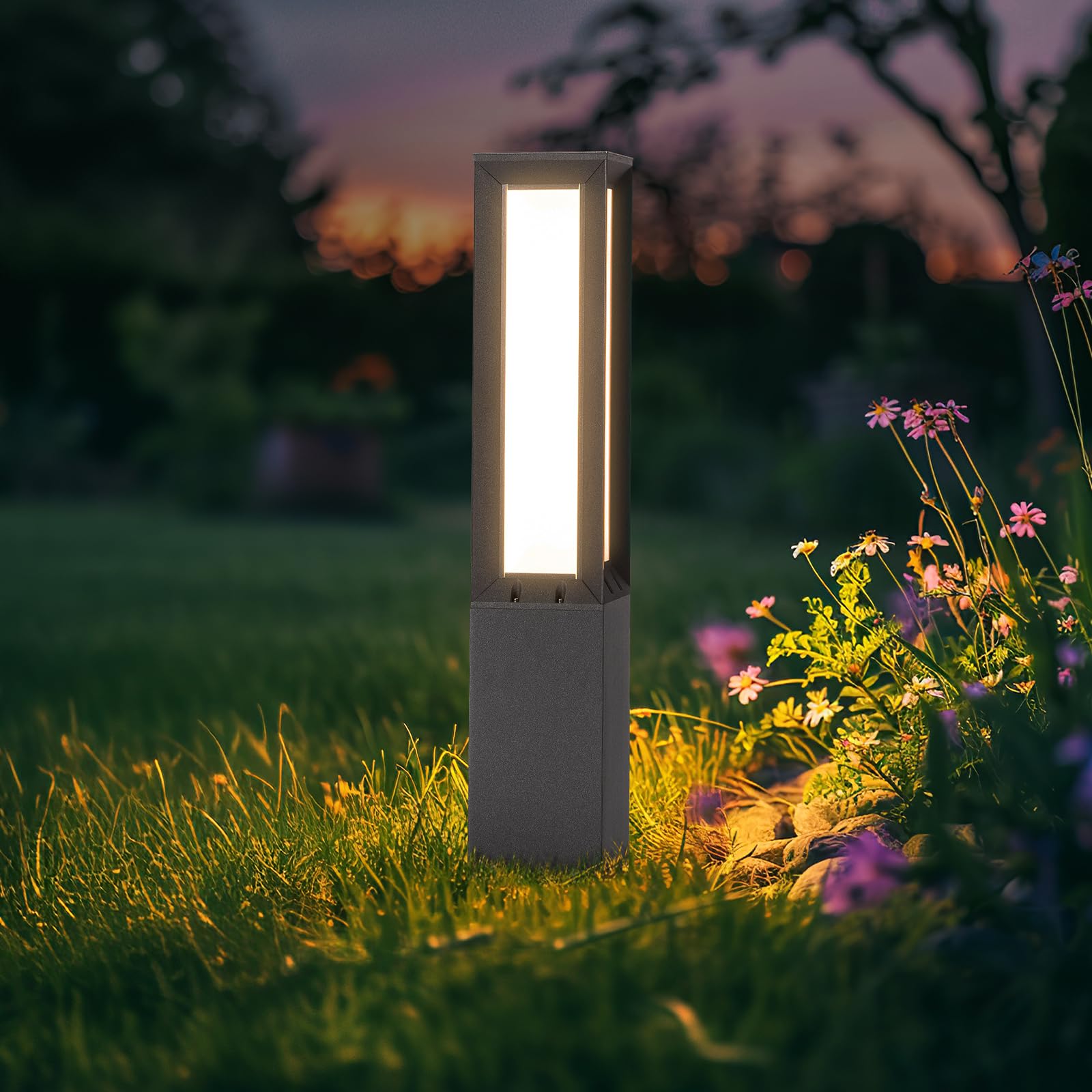 Aluminum Modern Bollard Lights IP65 Waterproof Landscape Path Light
