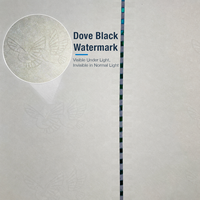 Papier de sécurité LEGEND A4 120 g/m² avec filigrane Dove et fil de sécurité vert à bleu, papier de sécurité anti-contrefaçon