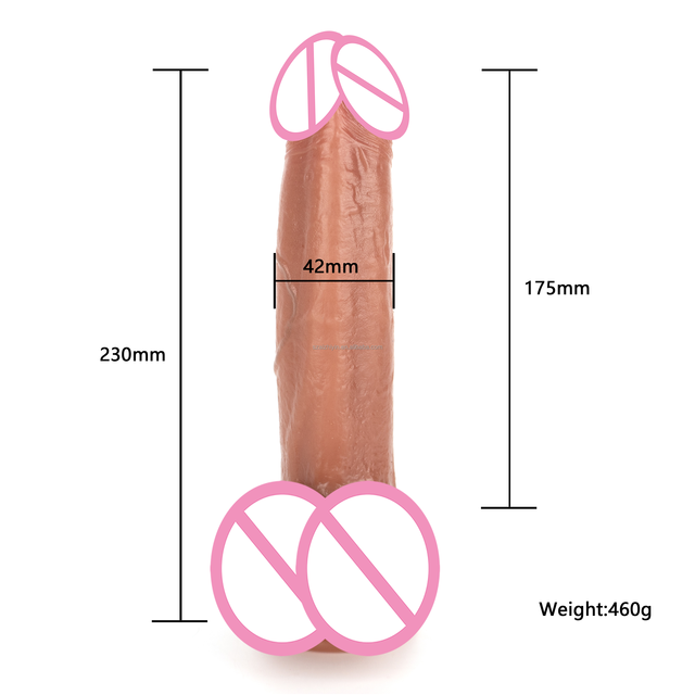 High Quality Adult Women Sex Toy Realistic Liquid Silicone Mushroom Head Dildo Dual Density Vibrator Popular Products