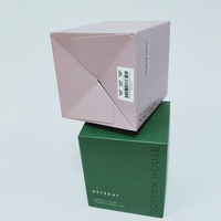 Cajas de Embalaje para Velas Personalizadas de Papel Ecológico de 10 oz, Laminación Mate, Grabado en Relieve, Materiales Reciclados, Vela Perfumada de Lujo