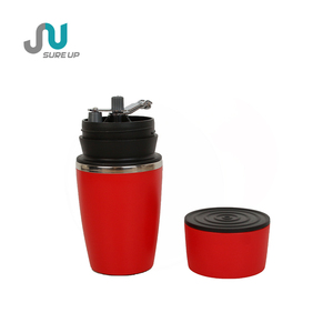 Moulin à café manuel multifonction 2-en-1 et cafetière à <span class=keywords><strong>filtre</strong></span> 500 ml en acier inoxydable, réglable en finesses, portable pour le voyage - Product Image 3