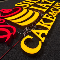 Enseignes lumineuses LED à lettres frontales pour extérieur, lettres lumineuses en acrylique 3D, signalétique personnalisée avec logo LED
