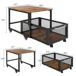 Mini soporte para nevera <span class=keywords><strong>con</strong></span> mesa <span class=keywords><strong>de</strong></span> refrigerador <span class=keywords><strong>de</strong></span> almacenamiento <span class=keywords><strong>de</strong></span> gran capacidad <span class=keywords><strong>con</strong></span> <span class=keywords><strong>ruedas</strong></span> bloqueables Carro <span class=keywords><strong>de</strong></span> nevera rodante Aparato resistente - Product Image 2