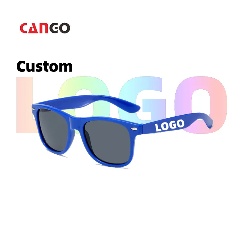 Cango 2023 Made In China gafas de sol hombres logotipo personalizado gafas de sol Uv400 Gafas Pequeño Marco Cuadrado Plástico gafas de sol personalizadas