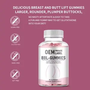 Biocaro Collagène Booster Muscle Gain Appétit Booster BBL Gummies Complément Alimentaire Gain de Poids Gummies Rapide Pour Femmes