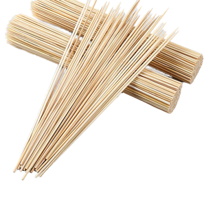 China Factory Food Grade Bamboo Skewer with Long Handle <strong>Kebab</strong> Style <strong>Kebab</strong> Stick for Charcoal <strong>Grills</strong> Round BBQ Tool - Product Image 1
