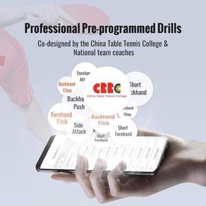 Máquina de <span class=keywords><strong>Tenis</strong></span> de <span class=keywords><strong>Mesa</strong></span> Inteligente PongBot OMNI Pro Edición Exclusiva Negra y Naranja, Control Ajustable por Aplicación/Tablet - Product Image 3