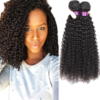 Extensions de cheveux indiens Remy naturels Tissage bouclé en vague d'eau Double extrémités étirées Jusqu'à 2 ans Colorant de blanchiment de couleur le plus léger