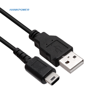 Câble de charge de haute qualité pour console de jeu NDSL, noir, 1,2 m