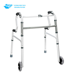Shunkangda <b>Walker</b> Aluminum Alloy Four Legged With Wheels For <b>Elderly</b> Mobility Assistance - Product Image 5