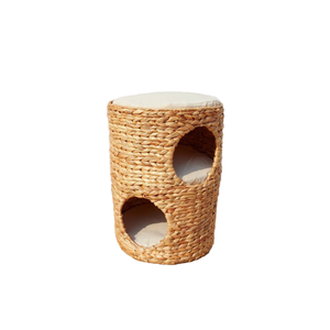 Grande armoire sécheuse automatique en bambou pour petits animaux avec fermeture à poussoir et séchoir de toilettage de style vaisseau spatial - Product Image 1