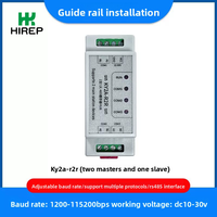 Repetidor RS485 Hirep de Dos Maestros y Un Esclavo con Aislamiento Fotoeléctrico, Hub Modbus de Doble Host, Alta Precisión, 24V, Grado Industrial