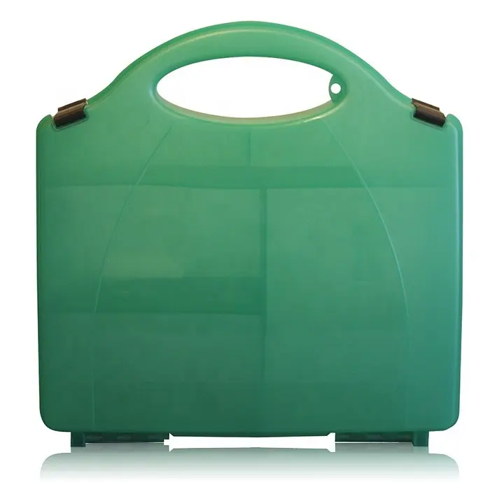 Tragbare medizinische Ausrüstung Grüne Kunststoff-Erste-Hilfe-Box