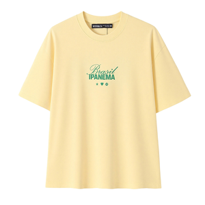 PB&ZA 2026 Camiseta de Verano para Mujer, Manga Corta, Cuello Redondo, Transpirable, Antipilling, con Estampado de Letras, Estilo Casual - Product Image 1