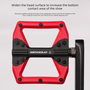 Pédales de VTT Bunguo, en nylon bicolore, avec roulements DU+, antidérapantes, légères, équipement de cyclisme transfrontalier - Product Image 4
