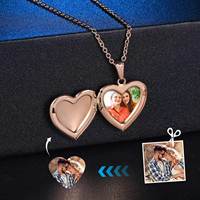 Porte Photo Vierge Marie Bébé Couple Parent Enfant Pendentif En Acier Inoxydable Collier Bijoux De Mode