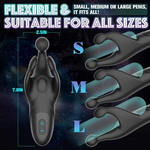 DKKtech-masturbadores masculinos vibradores, masajeador de pene eléctrico con 10 vibradores, estimulador, juguetes para adultos - Product Image 5