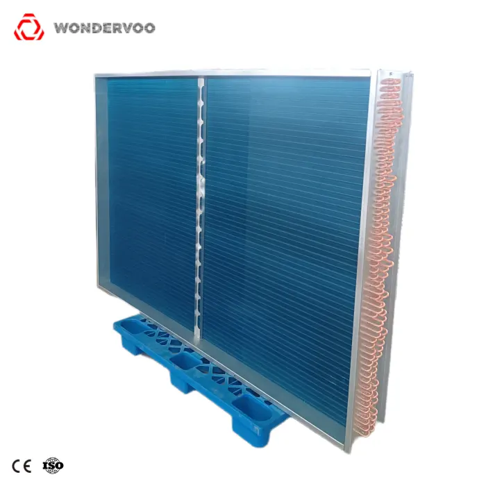 Wondervoo Copper Tube Aluminum Fin air Heat Exchanger Evaporator coil Commercial Air Conditioner Heat Exchanger