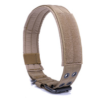 Collier de dressage tactique pour chien en nylon durable de haute qualité, à motif uni et à dégagement rapide