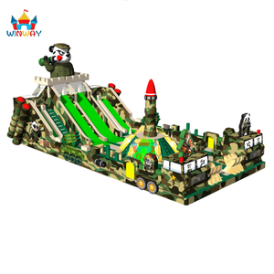 Parc d'attractions gonflable massif avec parcours d'obstacles Winway en PVC, capacité de 500 kg pour événements commerciaux, festivals communautaires, famille - Product Image 3