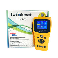 Handgehaltenes Multifunktionales Satelliten-Finder-Messgerät DVB-S2 BER MER Spektrumanalysator 2,4 Zoll TFT-Display Twinklersat SF-890