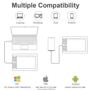 Nuovo 10 lune 1060 più G10 anniversary digital writing painting 10*6 pollici tavoletta grafica di grandi dimensioni - Product Image 5