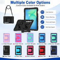 Étui robuste à 3 couches avec support, bandoulière et porte-stylo pour Samsung Tab S10 Lite S10 FE S9 FE 10.9 OEM ODM