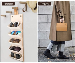 Étui à <span class=keywords><strong>lunettes</strong></span> portable pliable, <span class=keywords><strong>porte</strong></span>-<span class=keywords><strong>lunettes</strong></span> à 5 emplacements, étui de voyage pour <span class=keywords><strong>lunettes</strong></span>, organisateur de <span class=keywords><strong>lunettes</strong></span> de soleil, boîte de rangement - Product Image 3