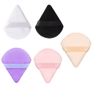 Wholesale Free Sample Pure Cotton Cosmetic Puff Loose Powder Velour Velvet Super Softer Power Puff