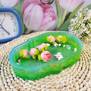 Moules de coulée en résine faits à la main pour bricolage ornements décoratifs Ins Style Silicone outils de bureau plateau de rangement moule X0011-2 - Product Image 3