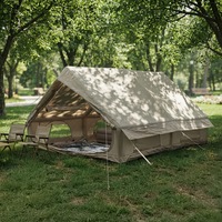 Tente Gonflable Automatique Épaisse et Imperméable de 12 m² avec Grande Fenêtre Panoramique, Tente de Toit en Tissu Oxford pour l'Intimité, Adaptée à Toutes les Saisons