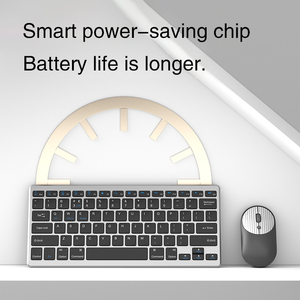 Teclado Inalámbrico Recargable Personalizado, Mini Teclado Ergonómico y Combo de Ratón - Product Image 3