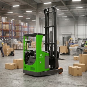 Chariot élévateur <span class=keywords><strong>à</strong></span> mât quadruple MOVMES 2.0-3.0 tonnes, portée 9m-12m, avec déplaceur latéral hydraulique et batterie lithium-ion, <span class=keywords><strong>pour</strong></span> rayonnages hauts - Product Image 1