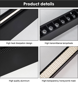 Projecteur linéaire LED dimmable 40W en aluminium, CCT 3000K-6000K, pour centres commerciaux et restaurants – Vente directe usine - Product Image 3