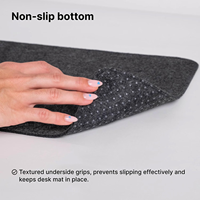 Tapis de protection de bureau en feutre minimaliste, durable, antidérapant, facile à nettoyer, pour bureau, PC, Mac, ordinateur portable