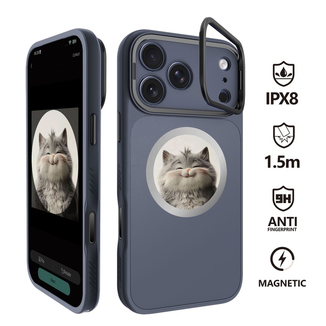 Luxury E-ink 1.5M Droptest Shockproof Cover Mobile Phone Case NFC Screen Customized Pictures for IPhone17Pro Max 18 Pro Max case