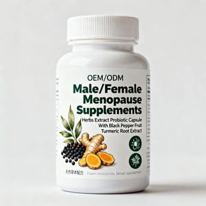 อาหารเสริมสมุนไพรสำหรับวัยหมดประจำเดือนสำหรับผู้ชาย/ผู้หญิง สารสกัดโปรไบโอติกแบบแคปซูล ผสมสารสกัดจากผลพริกไทยดำและขมิ้น - Product Image 1