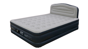 Colchde aire inflqueen-size con bomba de aire incorporado <span class=keywords><strong>doble</strong></span> y cama cómoda cabecera para el hogar y los huéspedes - Product Image 1