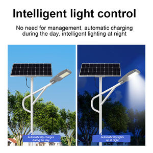 सौर स्ट्रीट लाइट आउटडोर मोशन सेंसर डस्क से सुबह सौर उद्यान लैंप के लिए रिमोट के साथ सौर उद्यान लैंप - Product Image 2