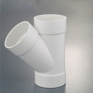 3 "-4" Haute qualité et protection de l'environnement Plastique <span class=keywords><strong>PVC</strong></span> SÉRIE 45 degrés Y Branche Raccord de tuyau Té latéral - Product Image 2